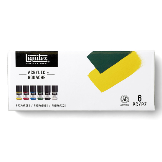 Liquitex Acrylic Gouache (matt) Primary Set